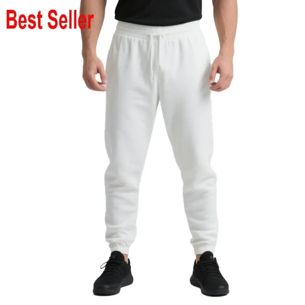 Men's Fleece Joggers Loose Fit Sweatpants Activewear Tapered Ankle Workout